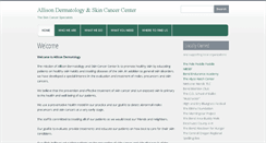 Desktop Screenshot of allisondermatology.com